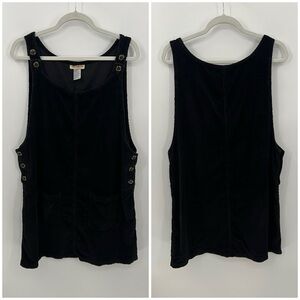 Vintage Crossroads 90’s brown corduroy pinafore dress